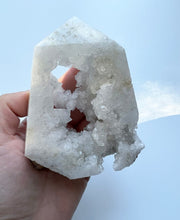 Load image into Gallery viewer, Clear Quartz Druzy Tower 05