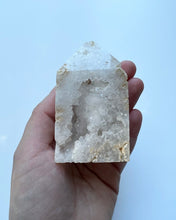 Load image into Gallery viewer, Clear Quartz Druzy Tower 03
