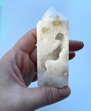 Load image into Gallery viewer, Clear Quartz Druzy Tower 02